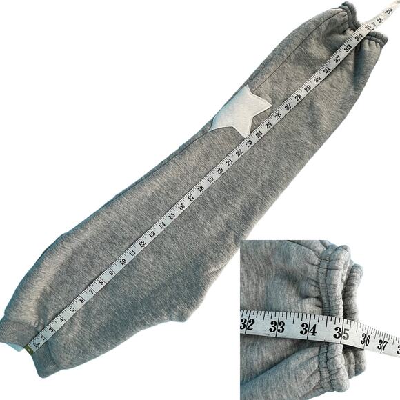 No Boundaries Graphic Jogger Lounge Pants Juniors S/CH (3-5) Gray White Stars - Picture 14 of 14